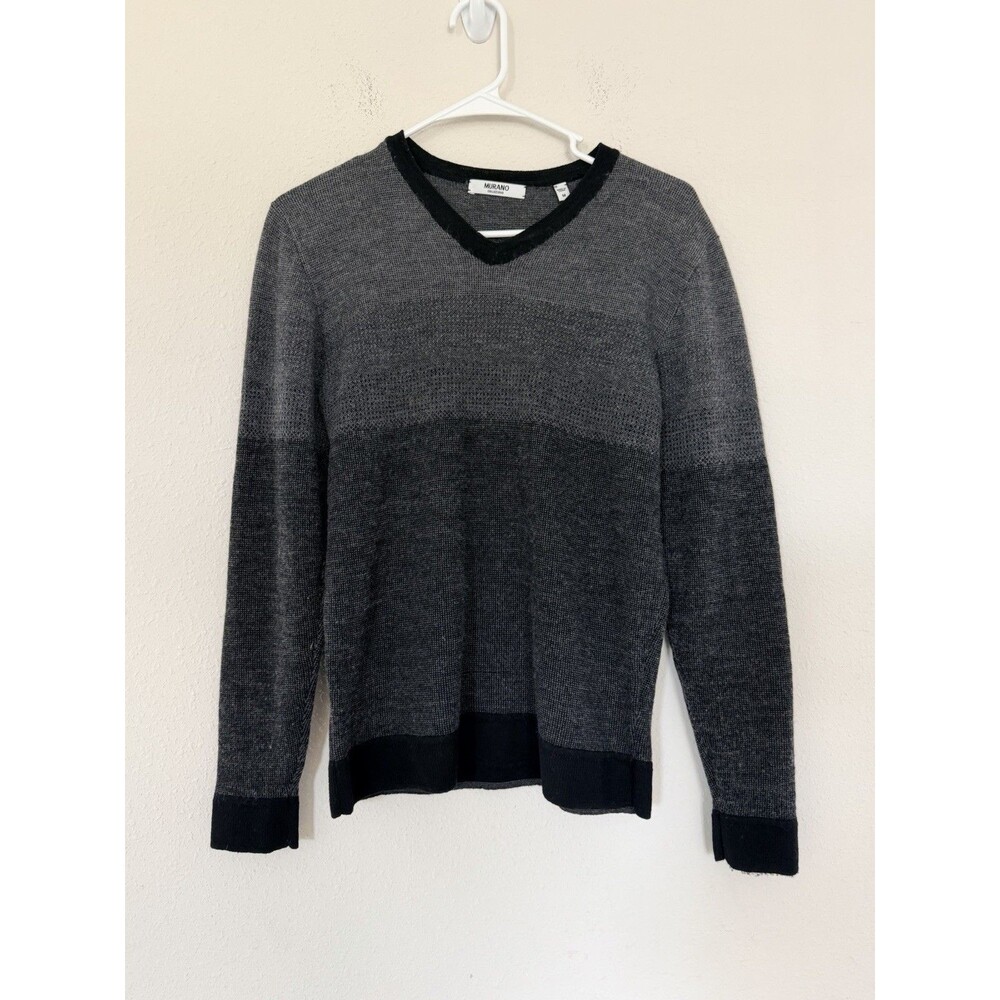 Murano Men’s Wool Sweater Size M Striped Old Money Luxury Ivy League Prep Top